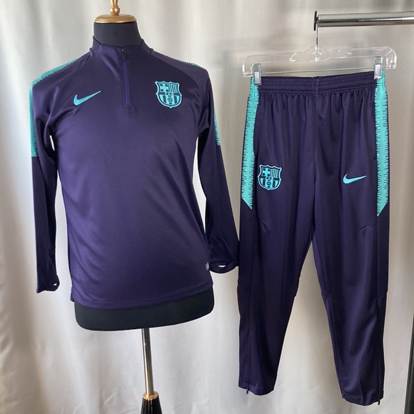Barcelona Nike Training Men Set 1/4 Zip Sweater & Pants - Picture 12 of 14